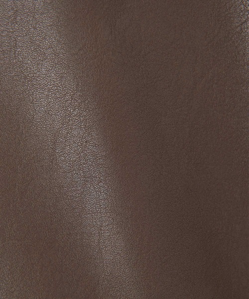 AKTE（アクテ）の「フェイクレザージップアップブルゾン（ブルゾン・レディース・ブラック/モカ・FREE）」の18枚目の写真