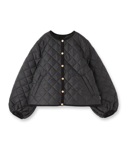 Traditional Weatherwear（トラディショナルウェザーウェア）の「Traditional Weatherwear（トラディショナル ウェザーウェア）ARKLEY PUFF SLEEVE キルティングジャケット（ブルゾン・レディース・ブラック・00）」の2枚目の写真