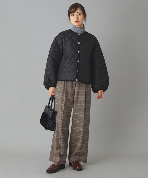 Traditional Weatherwear（トラディショナルウェザーウェア）の「Traditional Weatherwear（トラディショナル ウェザーウェア）ARKLEY PUFF SLEEVE キルティングジャケット（ブルゾン・レディース・ブラック・00）」の16枚目の写真