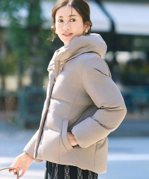 DRESKIP(ドレスキップ)の「【撥水/洗える】ショートフーディーダウン(ダウンジャケット/コート・レディース・ベージュ/ブラック/ブラウン系・03/02/01/04)」の5枚目の写真