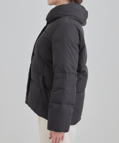 DRESKIP(ドレスキップ)の「【撥水/洗える】ショートフーディーダウン(ダウンジャケット/コート・レディース・ベージュ/ブラック/ブラウン系・03/02/01/04)」の19枚目の写真