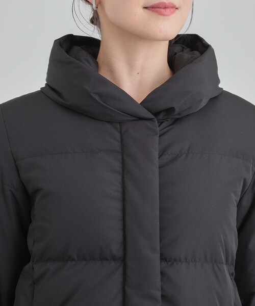 DRESKIP(ドレスキップ)の「【撥水/洗える】ショートフーディーダウン(ダウンジャケット/コート・レディース・ベージュ/ブラック/ブラウン系・03/02/01/04)」の21枚目の写真