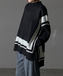 each（イーチ）の「ライン入りタートルニットプルオーバー（ニット/セーター）」