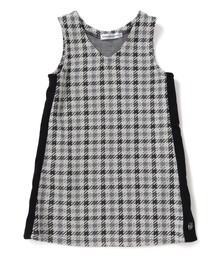 BeBe Petits Pois Vert（ベベプチポワヴェール）の「【店舗限定】千鳥格子サイドラインジャンパースカート(95~150cm)（ジャンパースカート・キッズ）」