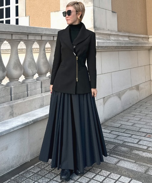 JENNE（ジェンヌ）の「レースカラージャケット（その他アウター・レディース・ブラック/ネイビー・X-LARGE/LARGE/MEDIUM/SMALL）」の6枚目の写真