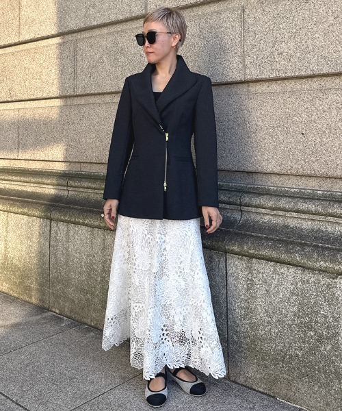 JENNE（ジェンヌ）の「レースカラージャケット（その他アウター・レディース・ブラック/ネイビー・X-LARGE/LARGE/MEDIUM/SMALL）」の20枚目の写真