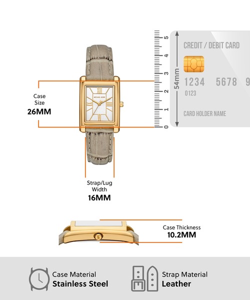 MICHAEL KORS(マイケルコース)の「マイケル・コース 腕時計 レディース アナログ レザー MK4964(アナログ腕時計・レディース・ベージュ・FREE)」の5枚目の写真