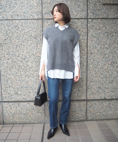 qualite（カリテ）の「【Healthy DENIM】Celery Long（その他パンツ・レディース・ダークネイビー・32/34/36/38）」の3枚目の写真