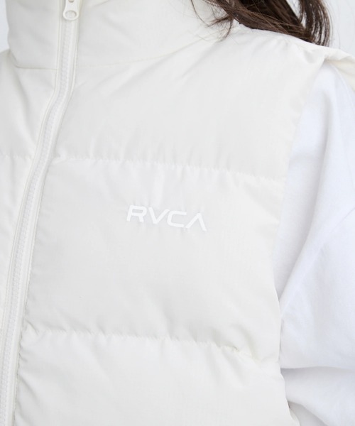 RVCA(ルーカ)の「RVCA レディース RVCA PUFFER VEST ベスト 【2025年秋冬モデル】/ルーカエコダウンベスト(ベスト・レディース・ホワイト系その他/ブラック・SMALL/LARGE/MEDIUM)」の6枚目の写真