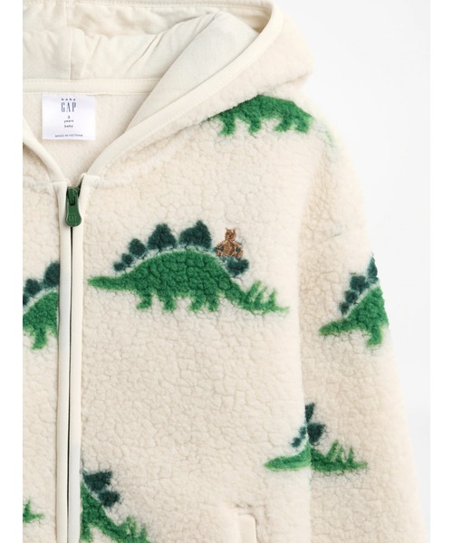 GAP(ギャップ)の「ボア ジップアップパーカー (幼児・ベビー)(パーカー・キッズ・ネイビー/オフホワイト・70cm/80cm/90cm/95cm/100cm/105cm/110cm)」の4枚目の写真