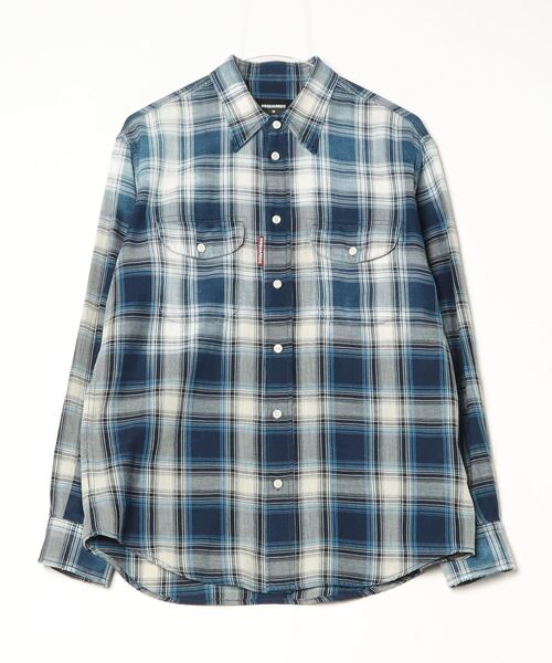 DSQUARED2(ディースクエアード)の「Canadian Vintage Shirt/0252(シャツ/ブラウス・メンズ・ブルー系その他・48/46/44)」の1枚目の写真