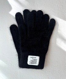 lit.Cy(リットシー)のスマホ対応 レタリングタグ フェザーニットグローブ(手袋)