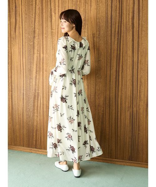 ヴィンテージローズ柄ワンピース（ルームウェア/パジャマ）｜gelato