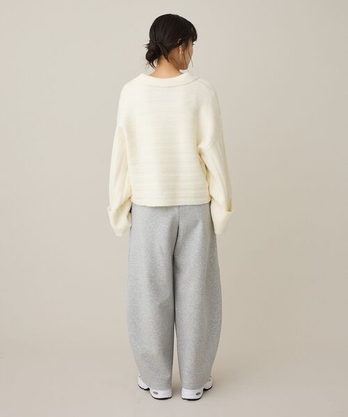 CRAFT STANDARD BOUTIQUE(クラフトスタンダードブティック)の「ロールアップ袖ショート丈ニットプルオーバー<ハンドウォッシャブル>◆(ニット/セーター・レディース・グリーン/ブラウン/レッド/アイボリー・FREE)」の17枚目の写真