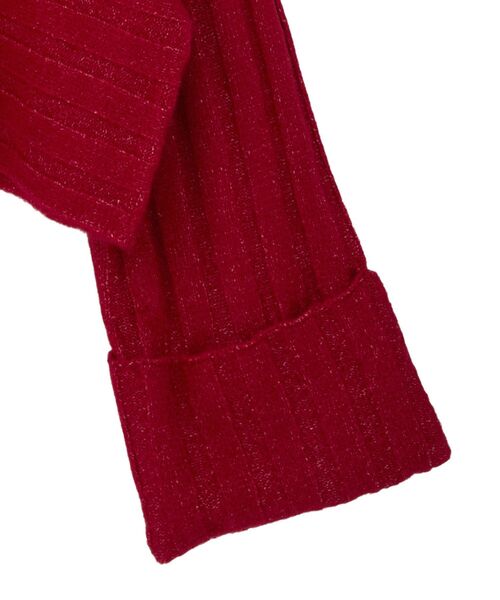 CRAFT STANDARD BOUTIQUE(クラフトスタンダードブティック)の「ロールアップ袖ショート丈ニットプルオーバー<ハンドウォッシャブル>◆(ニット/セーター・レディース・グリーン/ブラウン/レッド/アイボリー・FREE)」の10枚目の写真