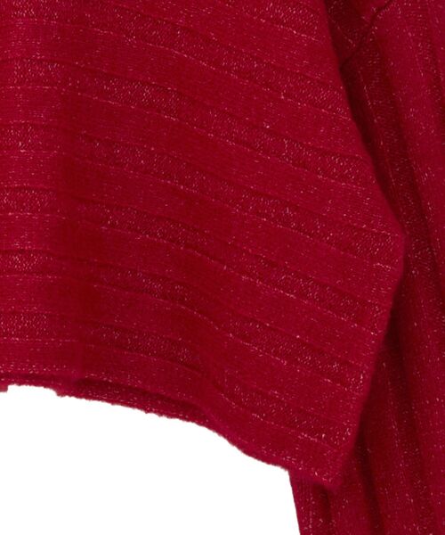 CRAFT STANDARD BOUTIQUE(クラフトスタンダードブティック)の「ロールアップ袖ショート丈ニットプルオーバー<ハンドウォッシャブル>◆(ニット/セーター・レディース・グリーン/ブラウン/レッド/アイボリー・FREE)」の11枚目の写真