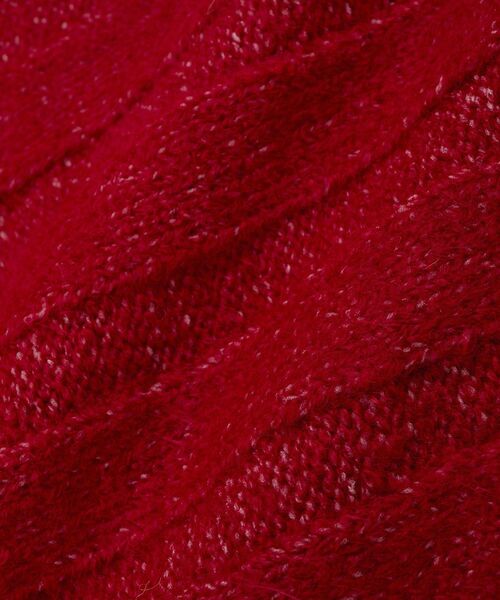 CRAFT STANDARD BOUTIQUE(クラフトスタンダードブティック)の「ロールアップ袖ショート丈ニットプルオーバー<ハンドウォッシャブル>◆(ニット/セーター・レディース・グリーン/ブラウン/レッド/アイボリー・FREE)」の12枚目の写真