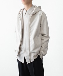ATTACHMENT | コットン ストレッチテリー ジップアップフーディー / CO STRETCH TERRY ZIP UP HOODIE(パーカー)