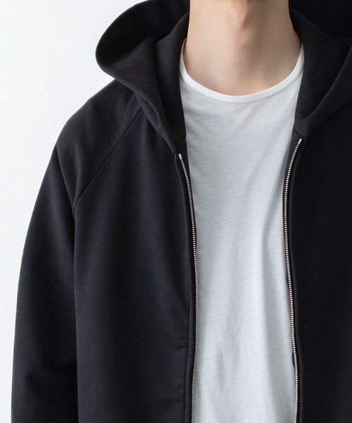 ATTACHMENT(アタッチメント)の「コットン ストレッチテリー ジップアップフーディー / CO STRETCH TERRY ZIP UP HOODIE(パーカー・メンズ・ブラック/ライトグレー・3/2/1)」の18枚目の写真