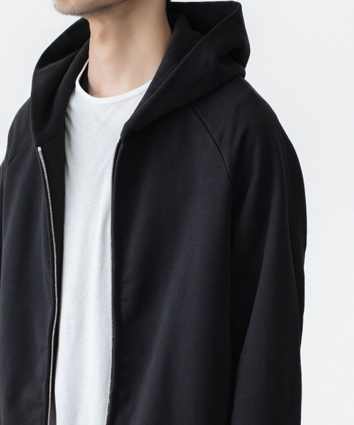 ATTACHMENT(アタッチメント)の「コットン ストレッチテリー ジップアップフーディー / CO STRETCH TERRY ZIP UP HOODIE(パーカー・メンズ・ブラック/ライトグレー・3/2/1)」の17枚目の写真