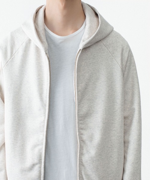 ATTACHMENT(アタッチメント)の「コットン ストレッチテリー ジップアップフーディー / CO STRETCH TERRY ZIP UP HOODIE(パーカー・メンズ・ブラック/ライトグレー・3/2/1)」の10枚目の写真