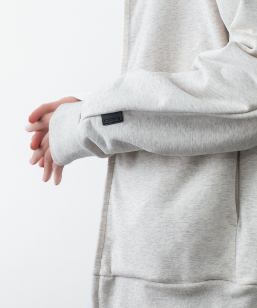 ATTACHMENT(アタッチメント)の「コットン ストレッチテリー ジップアップフーディー / CO STRETCH TERRY ZIP UP HOODIE(パーカー・メンズ・ブラック/ライトグレー・3/2/1)」の7枚目の写真