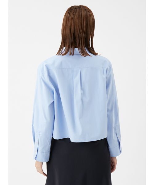 Mila Owen（ミラオーウェン）の「ボタンダウン短丈シャツ（シャツ/ブラウス・レディース・チェック/グレー/ブルー/ホワイト/ピンク/ミント・F）」の12枚目の写真