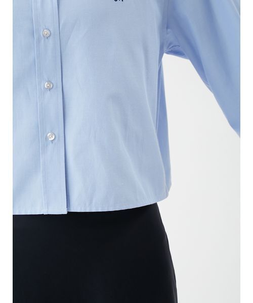 Mila Owen（ミラオーウェン）の「ボタンダウン短丈シャツ（シャツ/ブラウス・レディース・チェック/グレー/ブルー/ホワイト/ピンク/ミント・F）」の15枚目の写真