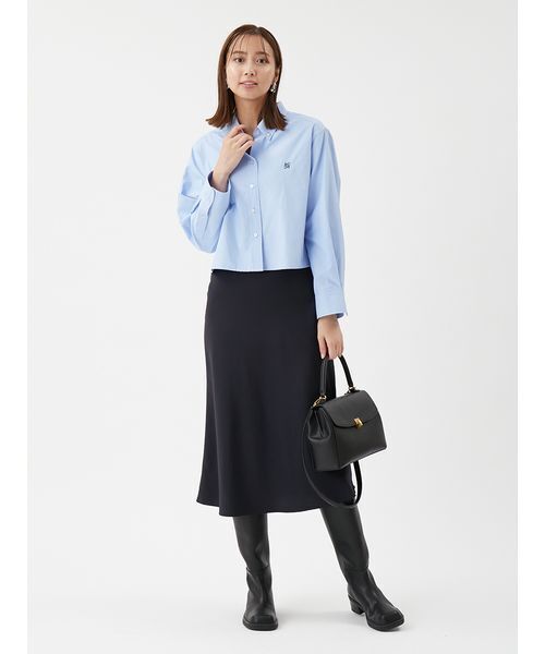 Mila Owen（ミラオーウェン）の「ボタンダウン短丈シャツ（シャツ/ブラウス・レディース・チェック/グレー/ブルー/ホワイト/ピンク/ミント・F）」の17枚目の写真