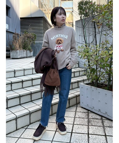 Mila Owen（ミラオーウェン）の「ボタンダウン短丈シャツ（シャツ/ブラウス・レディース・チェック/グレー/ブルー/ホワイト/ピンク/ミント・F）」の21枚目の写真