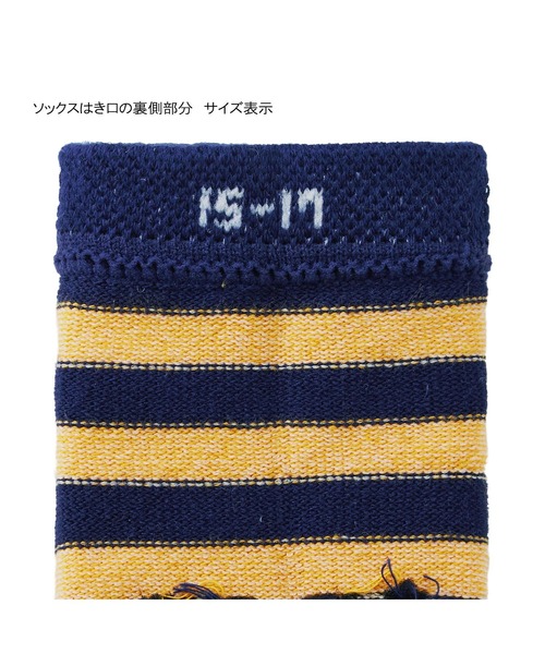 DOUBLE_B(ダブルビー)の「ローカットソックスパック 3足セット(ソックス/靴下・キッズ・ネイビー/ブルー/マルチ・13-15cm/19-21cm/17-19cm/15-17cm/11-13cm)」の8枚目の写真