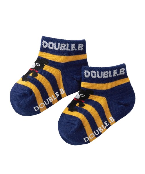 DOUBLE_B(ダブルビー)の「ローカットソックスパック 3足セット(ソックス/靴下・キッズ・ネイビー/ブルー/マルチ・13-15cm/19-21cm/17-19cm/15-17cm/11-13cm)」の5枚目の写真