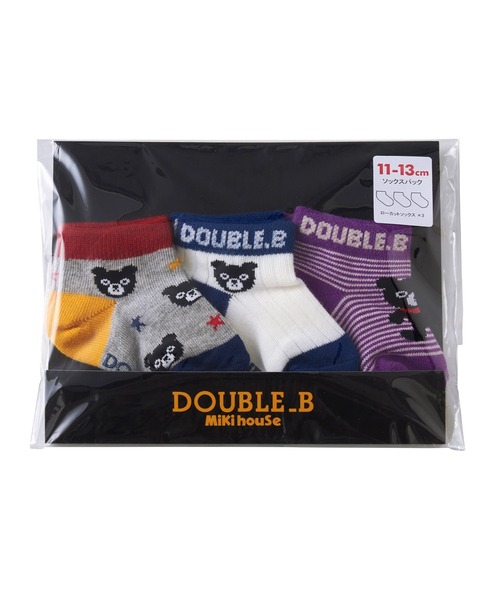 DOUBLE_B(ダブルビー)の「ローカットソックスパック 3足セット(ソックス/靴下・キッズ・ネイビー/ブルー/マルチ・13-15cm/19-21cm/17-19cm/15-17cm/11-13cm)」の17枚目の写真
