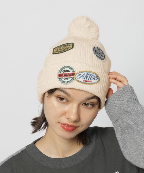 niko and...（ニコアンド）の「【NASU FARM VILLAGE】アソートニット帽（キャップ・レディース・オフホワイト/ブラック/ピンク/ブルー・0）」の10枚目の写真