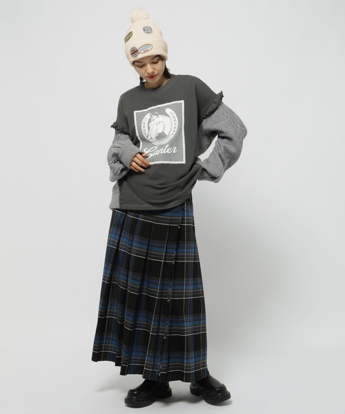 niko and...（ニコアンド）の「【NASU FARM VILLAGE】アソートニット帽（キャップ・レディース・オフホワイト/ブラック/ピンク/ブルー・0）」の11枚目の写真