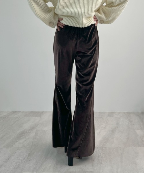 Futier land(フューティアランド)の「ベロアパンツ(その他パンツ・レディース・ダークブラウン/マスタード・FREE)」の9枚目の写真