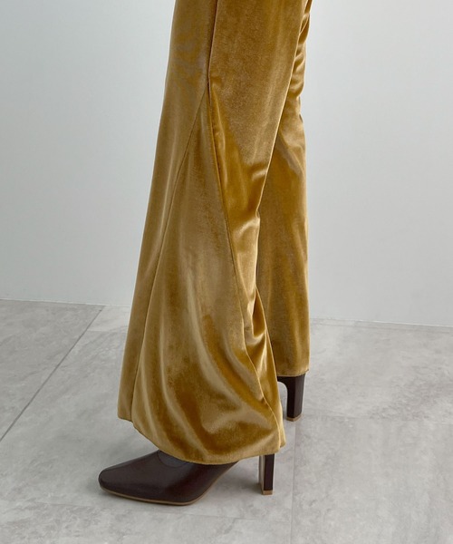 Futier land(フューティアランド)の「ベロアパンツ(その他パンツ・レディース・ダークブラウン/マスタード・FREE)」の18枚目の写真