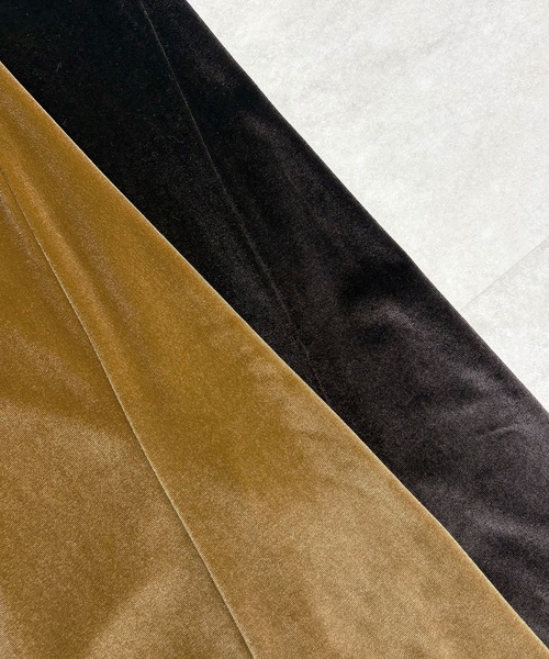 Futier land(フューティアランド)の「ベロアパンツ(その他パンツ・レディース・ダークブラウン/マスタード・FREE)」の22枚目の写真