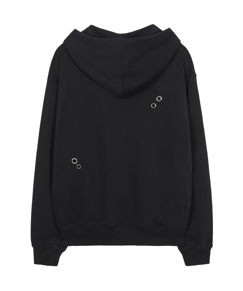 ILLIGO（イリゴ）の「チェックハートアイレットフードジップアップブラック（パーカー・レディース・その他・SMALL/MEDIUM）」の3枚目の写真