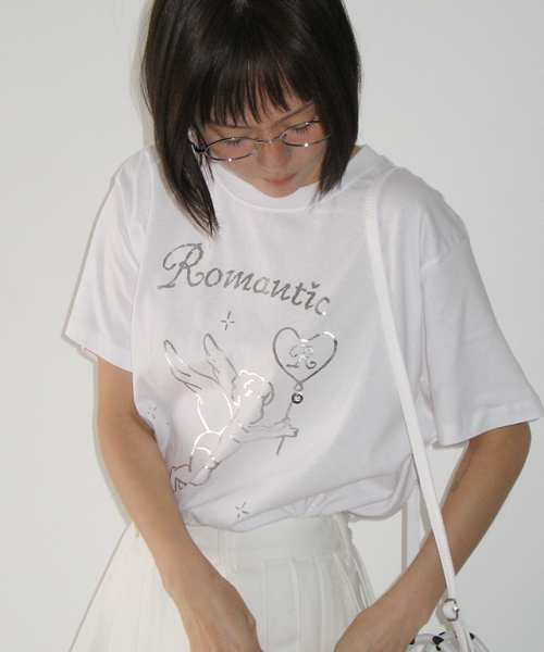 RONRON(ロンロン)の「GLINT CUPID BASIC FIT T SHIRT WHITE(Tシャツ/カットソー・レディース・その他・FREE)」の4枚目の写真