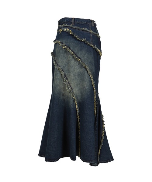 スカート VIVAMUS APYMMETRY DAMAGE MAXI SKIRT Amazon.com: R.Vivimos Women Lace Long Skirts Summer Elastic