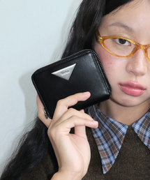 TRIANGLE DOZI WALLET - ESPRESSO（札入れ/マネークリップ）｜FENNEC