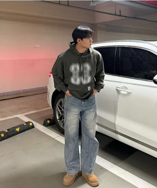 CRIGUN(クリガン)の「エフェクトグラフィックス フードパーカー カーキ(パーカー・レディース・カーキ・X-LARGE/XX-LARGE/MEDIUM/LARGE)」の12枚目の写真