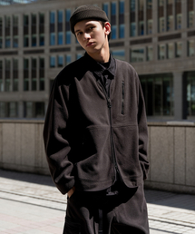 シティレジャーポーラフリースVネックジャケット[グレー]