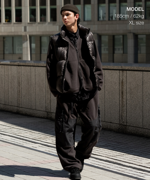 MUSINSA STANDARD（ムシンサスタンダード）の「シティレジャーポーラフリースVネックジャケット[グレー]（その他アウター・メンズ・その他・MEDIUM/LARGE/X-LARGE/XX-LARGE）」の2枚目の写真