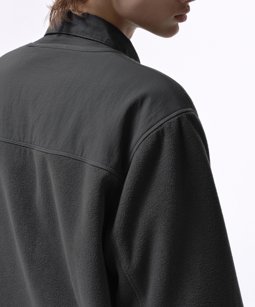 MUSINSA STANDARD（ムシンサスタンダード）の「シティレジャーポーラフリースVネックジャケット[グレー]（その他アウター・メンズ・その他・MEDIUM/LARGE/X-LARGE/XX-LARGE）」の7枚目の写真