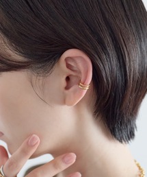 ciite'（シーテ）の「【 金属アレルギー対応 】 サージカルステンレス ダブルライン イヤーカフ（片耳用）（イヤーカフ）」