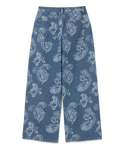 MILLO WOMEN（ミロウーマン）の「ペイズリー ワイドジーンズ [ミッドブルー]（デニムパンツ・レディース・その他・SMALL/MEDIUM）」の2枚目の写真