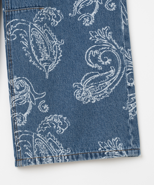 MILLO WOMEN（ミロウーマン）の「ペイズリー ワイドジーンズ [ミッドブルー]（デニムパンツ・レディース・その他・SMALL/MEDIUM）」の7枚目の写真