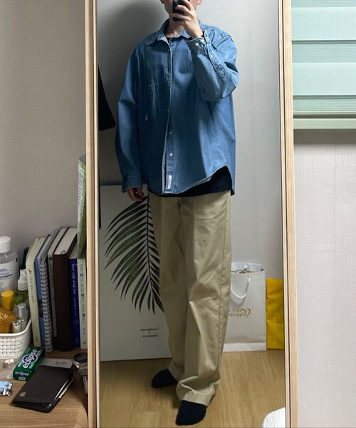 MUSINSA STANDARD（ムシンサスタンダード）の「レギュラーフィットヒドゥンバンディングチノパンツ[ベージュ]（その他パンツ・メンズ・その他・26/27/28/29/30/40/42/31/32/33/34/36/38）」の6枚目の写真